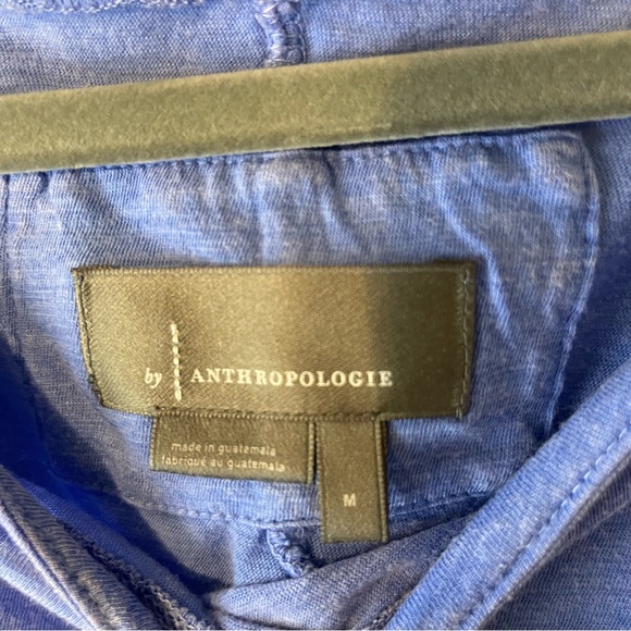 Anthropologie Light Blue Twist Detail Tee - Picture 4 of 6